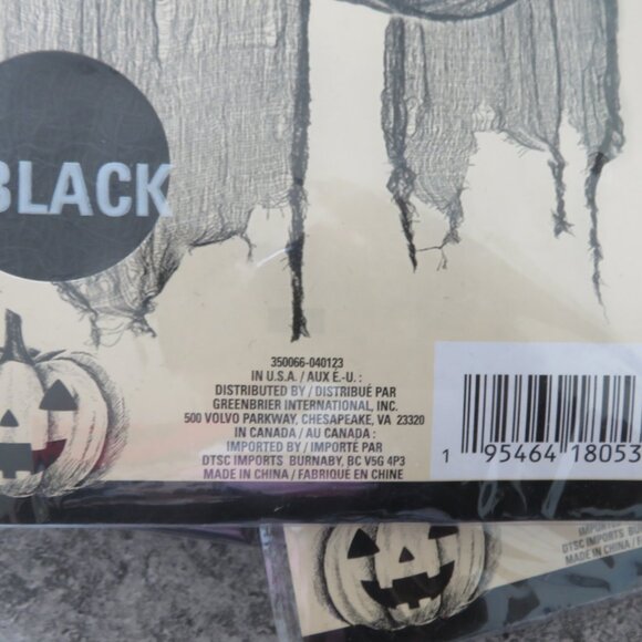 (#116) 6 Pcs Halloween Creepy Cloth Black 30×72inch - Halloween Decorations - Picture 4 of 4